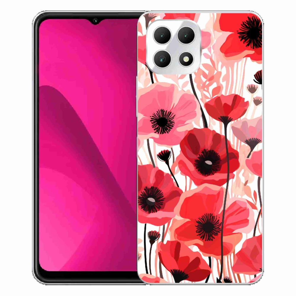 Zselés borítás mmCase a T-Mobile T Phone 2 készülékhez - mákos 1