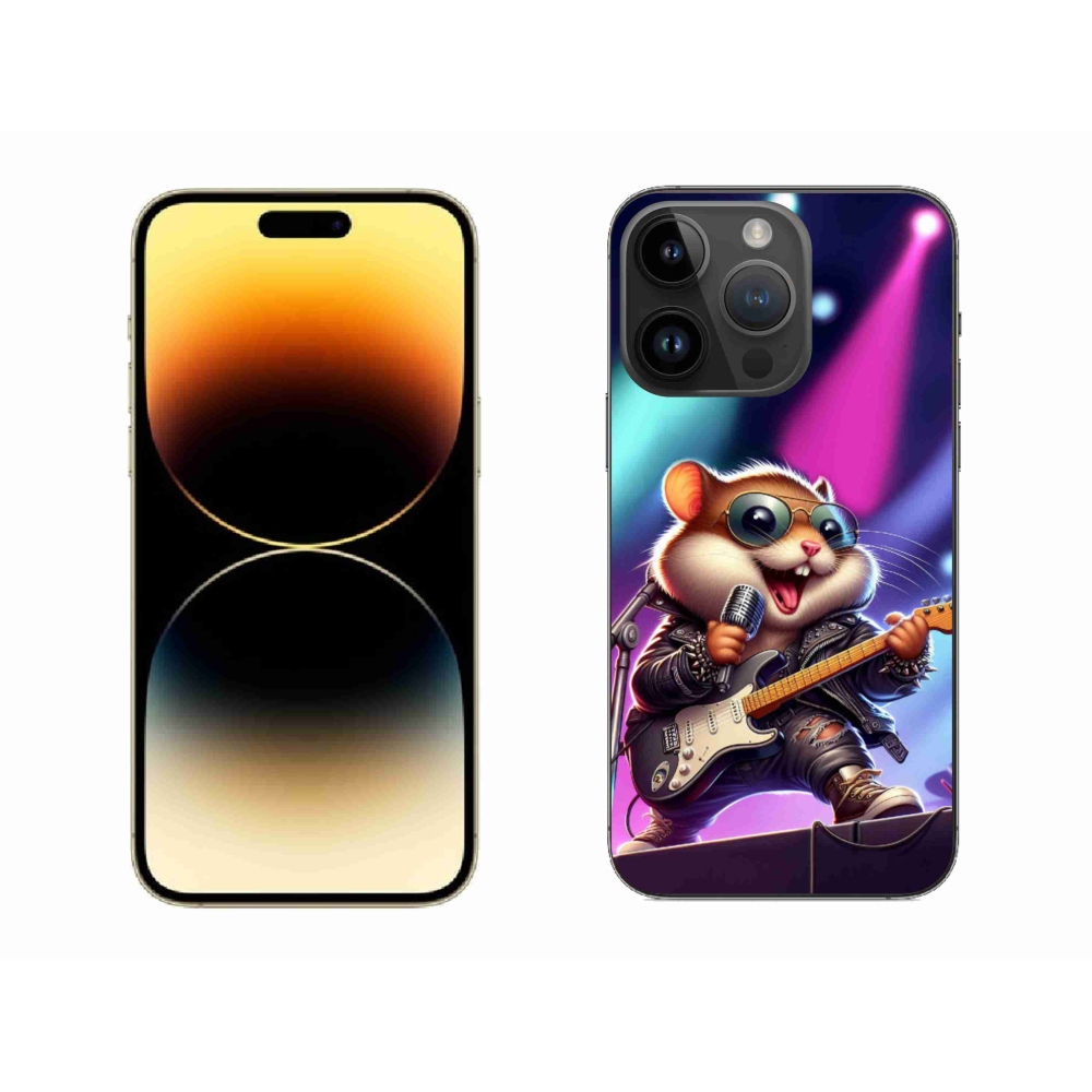 Zselés borítás mmCase iPhone 14 Pro Max 6.7 készülékhez - hörcsög rocker
