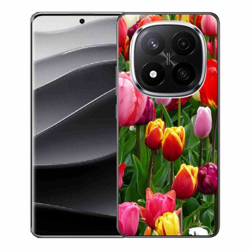 Gél borítás mmCase a Xiaomi Redmi Note 14 Pro+ 5G számára - tulipánok