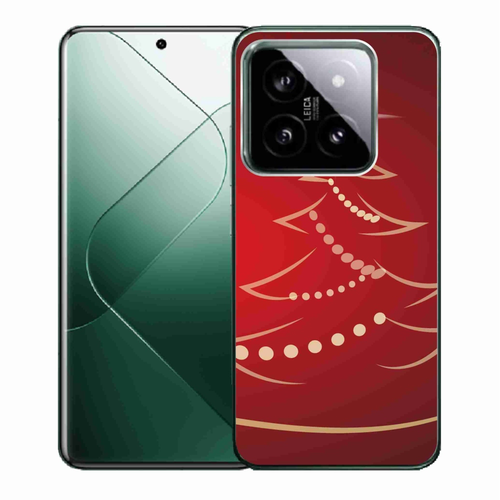 Gél borító mmCase a Xiaomi 14 - karácsonyfa karikatúra számára
