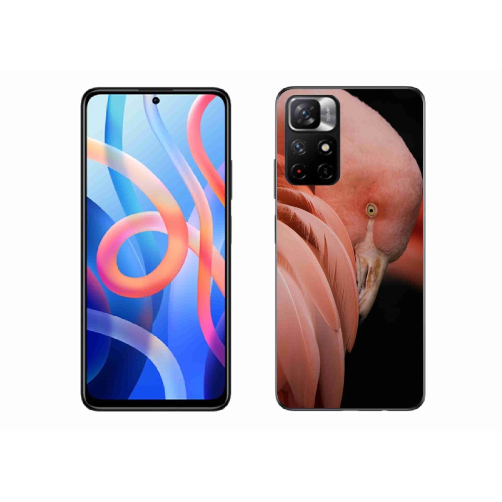Gél borítás mmCase a Xiaomi Redmi Note 11S 5G-hez - flamingó 3