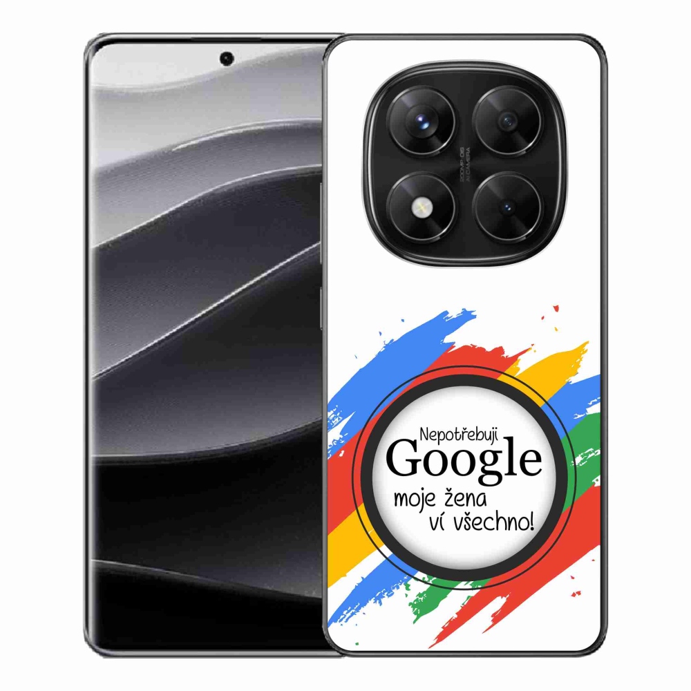 Gél borítás mmCase a Xiaomi Redmi Note 14 Pro 5G/Poco X7 5G - a nő mindent tud fehér háttérrel