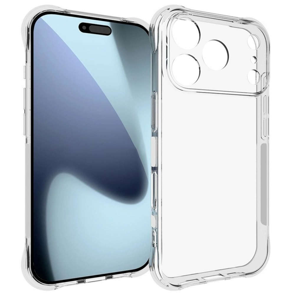 Átlátszó zselés tok iPhone 17 Pro készülékhez - átlátszó
