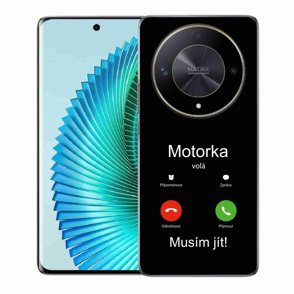 Gél borítás mmCase a Honor Magic 6 Lite 5G-n - motoros hívások fekete háttérrel