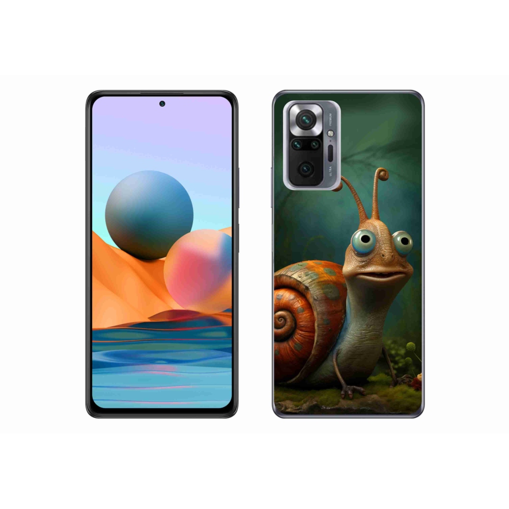 Gél borítás mmCase a Xiaomi Redmi Note 10 Pro készülékhez - csiga