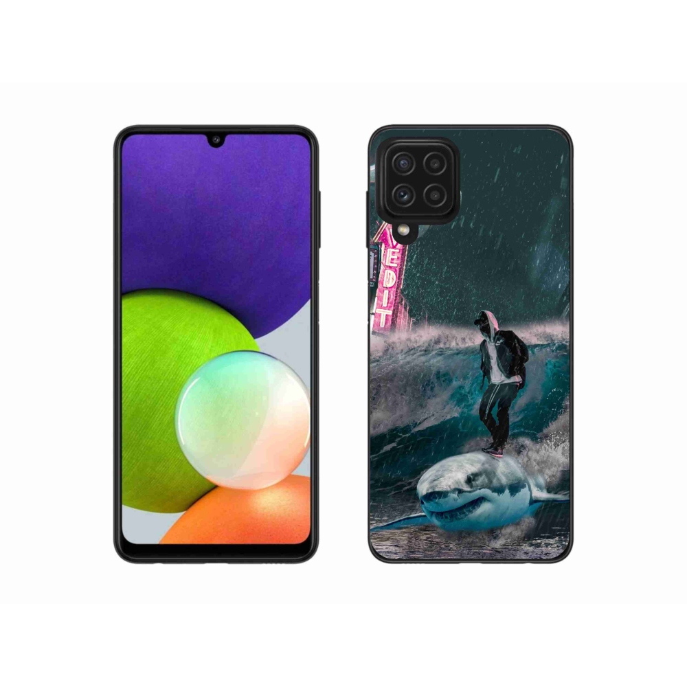 Zselés borítás mmCase Samsung Galaxy A22 4G - cápa