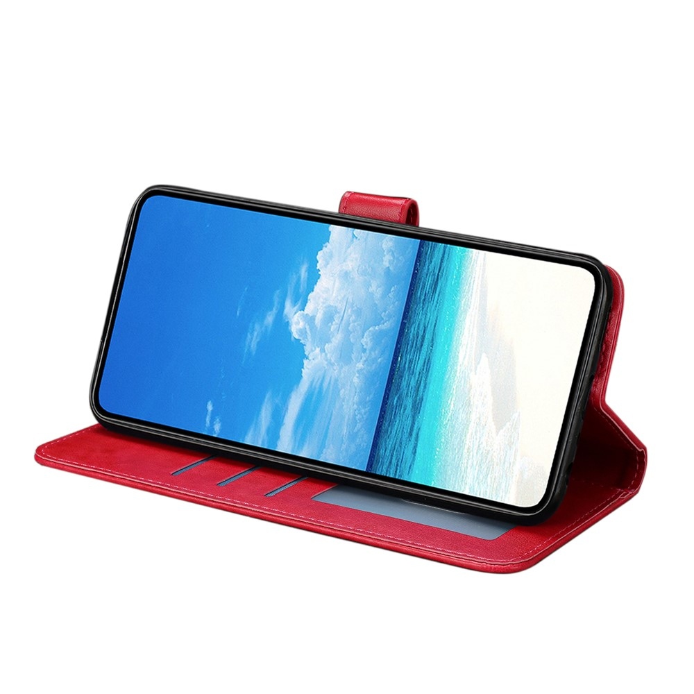Virágos pillangó könyv tok a Xiaomi 15T-hez - piros
