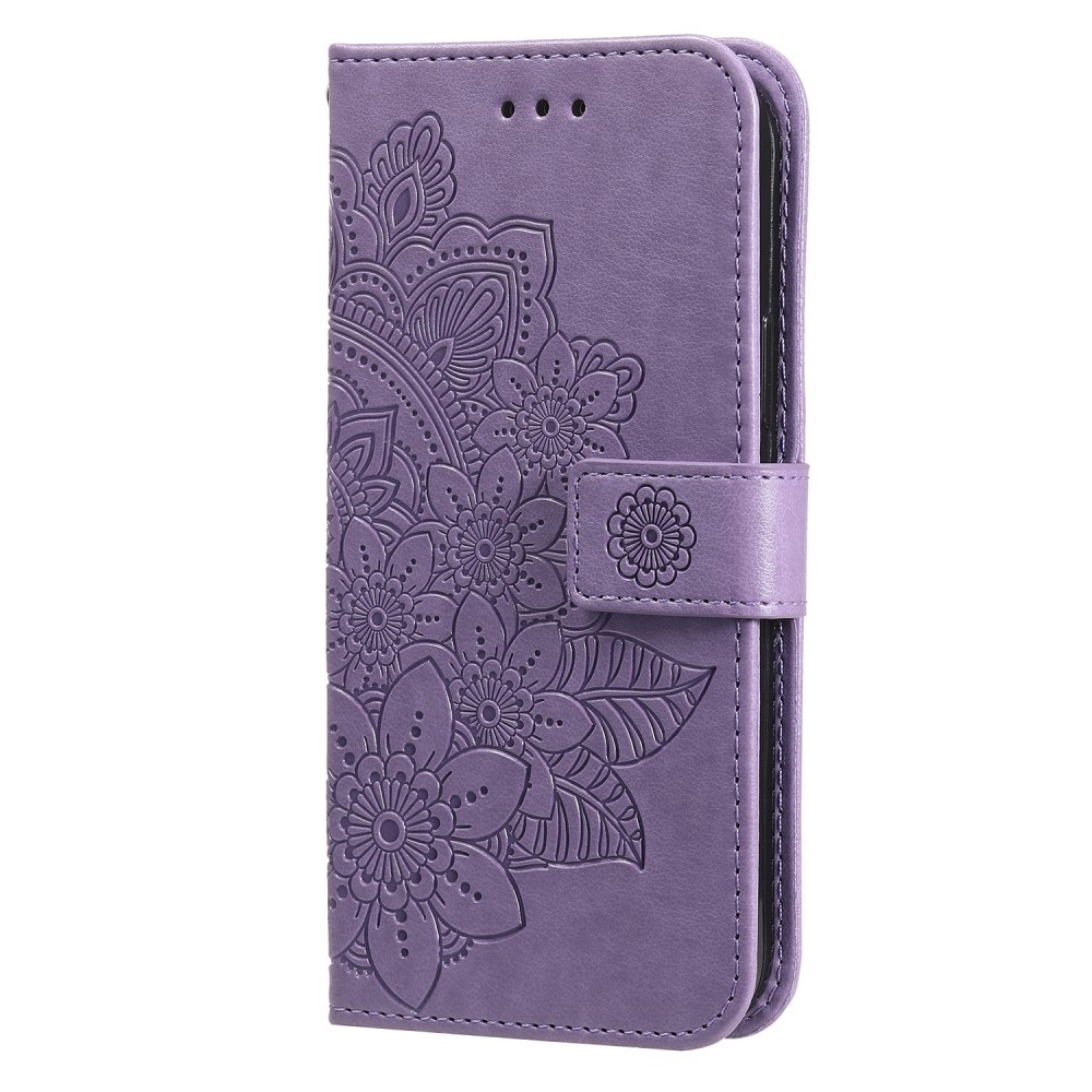 Mandala könyvtáska a Realme C67 készülékhez - lila