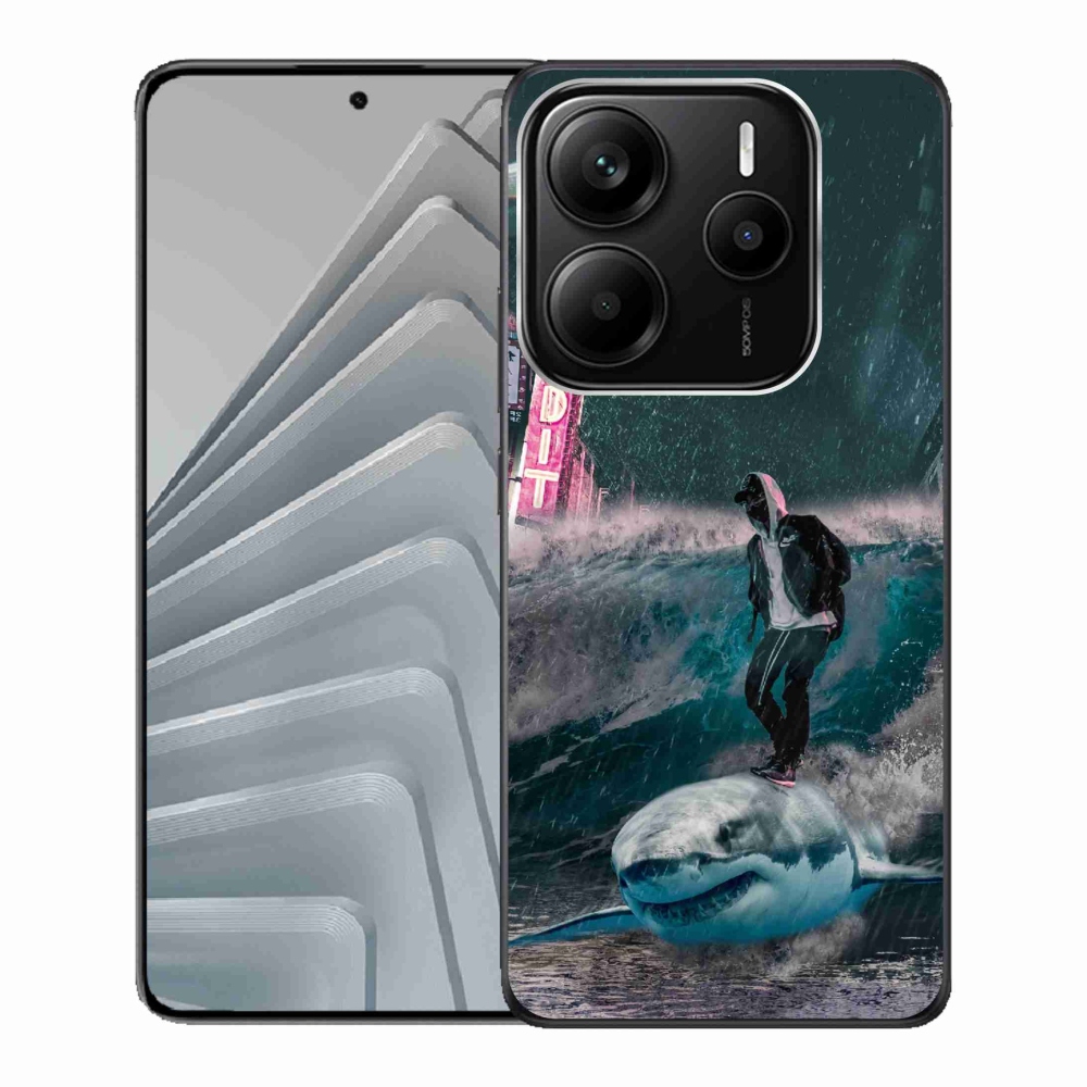 Gél borítás mmCase a Xiaomi Redmi Note 14 5G-hez - cápa