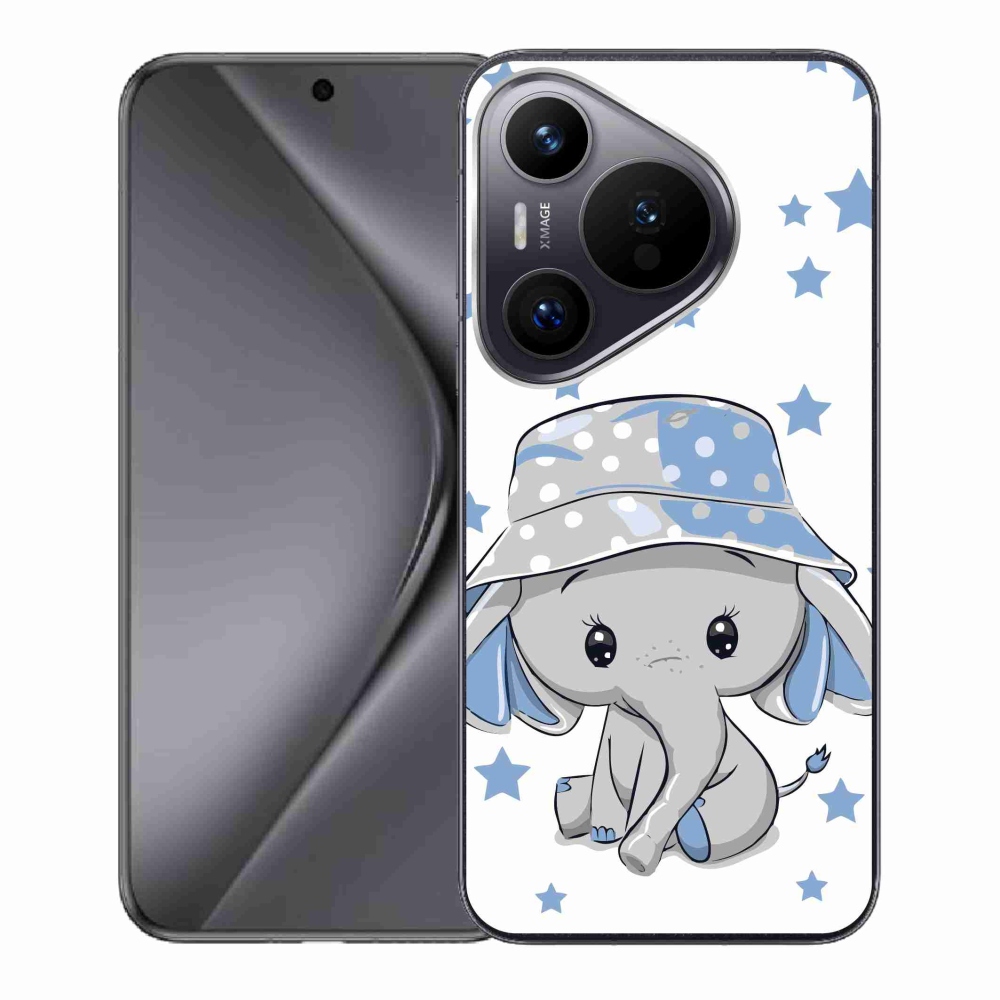 Zselés borítás mmCase a Huawei Pura 70 készülékhez - kék elefánt