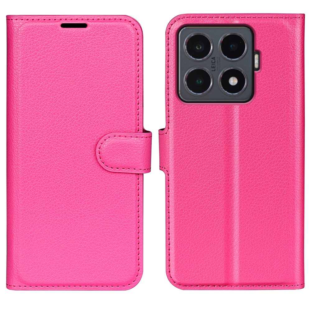 Litchi könyv tok Xiaomi 15T Pro - rózsa
