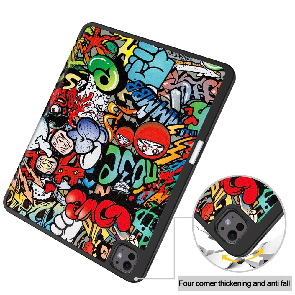 Patte záró tok iPad Pro 13 (2024) - graffiti