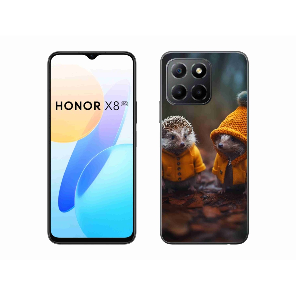Zselés borítás mmCase a Honor X8 5G készülékhez - sündisznók