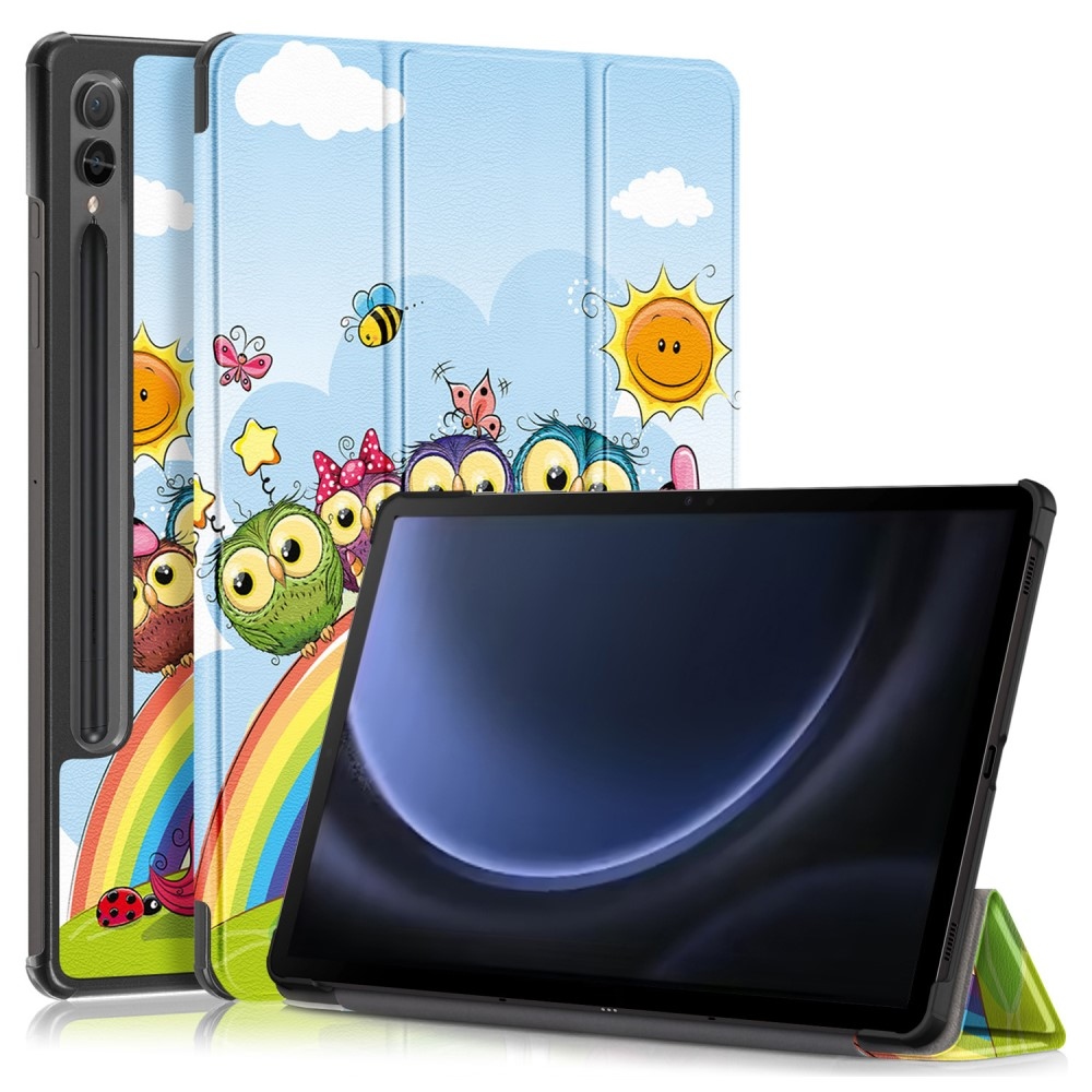 Nyomtatás intelligens záró tok Samsung Galaxy Tab S9 FE+ - állatokhoz