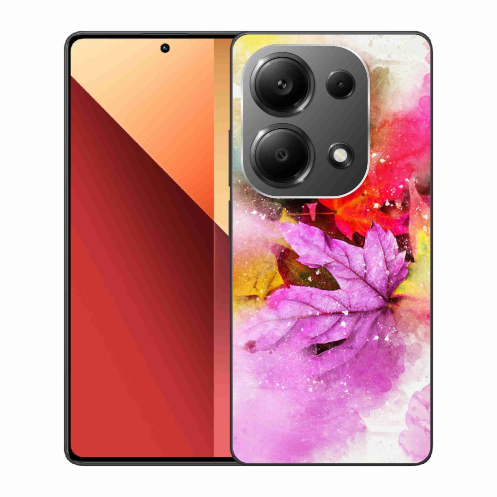 Gél borítás mmCase a Xiaomi Redmi Note 13 Pro 4G/Poco M6 Pro számára - színes levelek