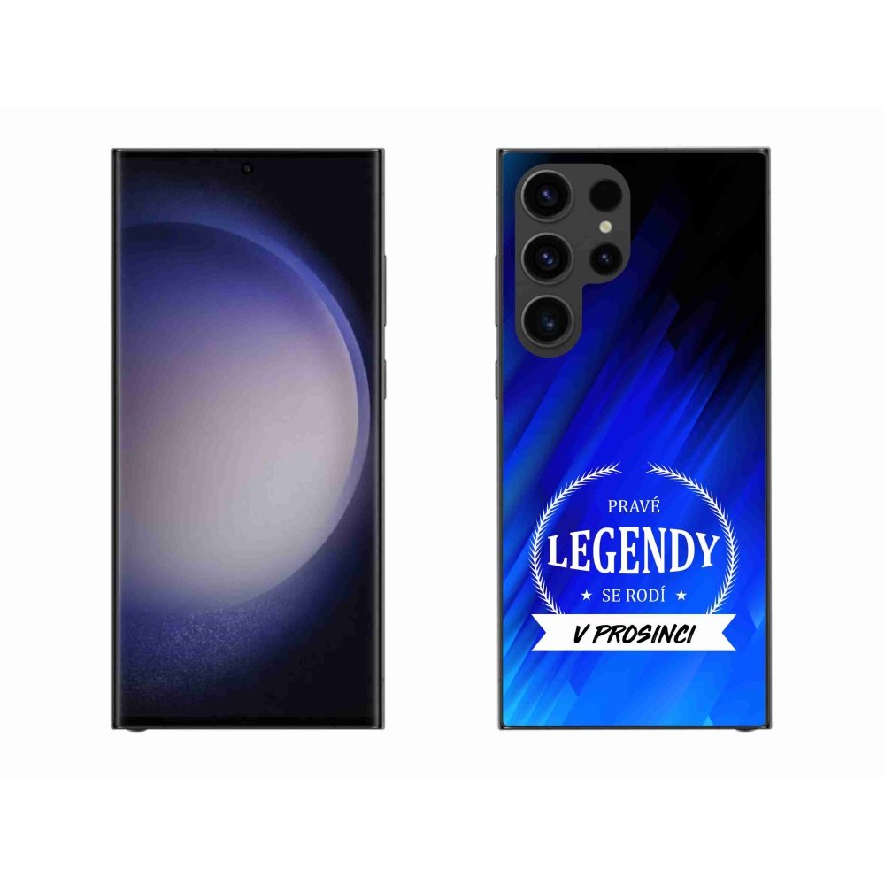 Gél borítás mmCase Samsung Galaxy S23 Ultra 5G - December legendái kék háttérrel