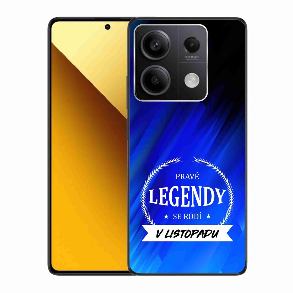 Gél borítás mmCase a Xiaomi Redmi Note 13 5G - Legendák novemberi kék háttérrel
