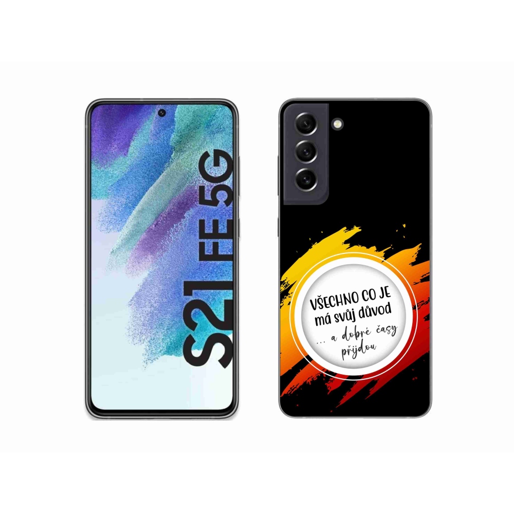 Gél borítás mmCase Samsung Galaxy S21 FE 5G - idézem 3 fekete háttér