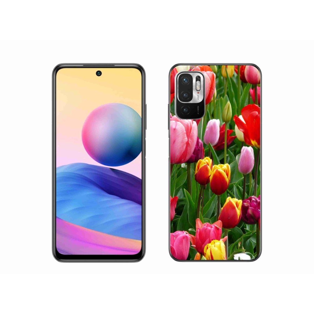 Gél borítás mmCase a Xiaomi Redmi Note 10 5G-hez - tulipánok