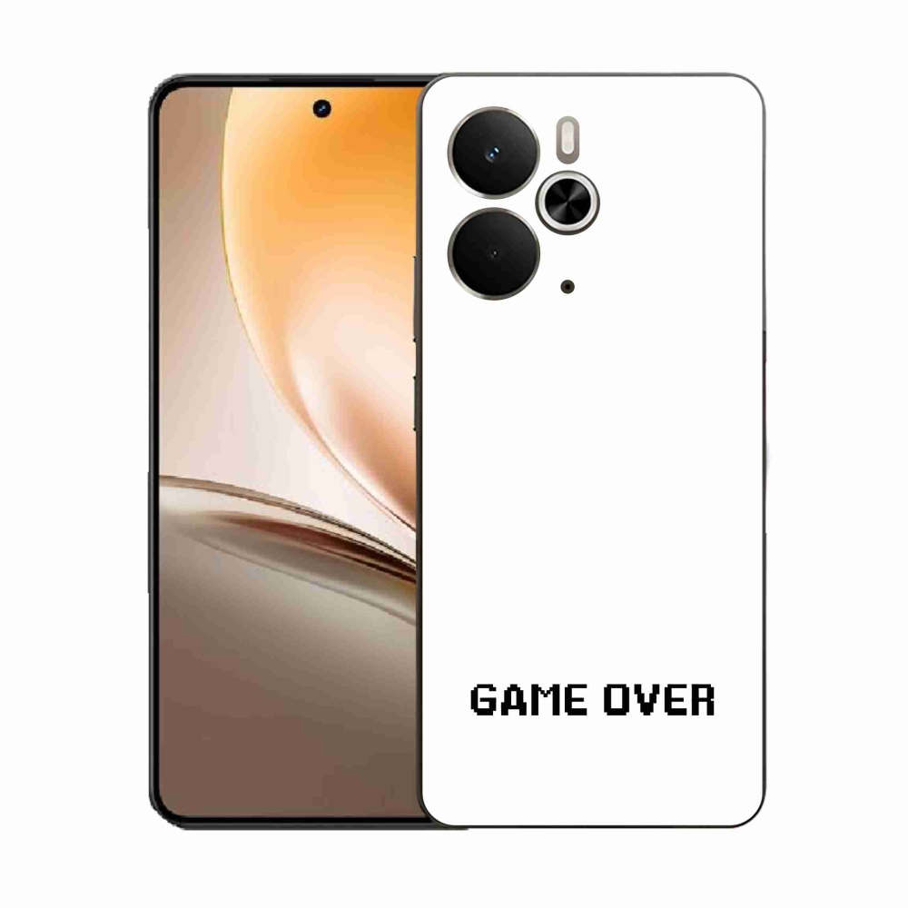 Gél borító mmCase a Realme 14 5G készülékhez - játék fehér háttérrel
