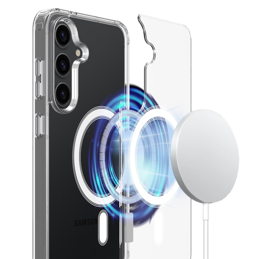 Gél tok MagSafe támogatással Samsung Galaxy S25+ készülékhez - átlátszó