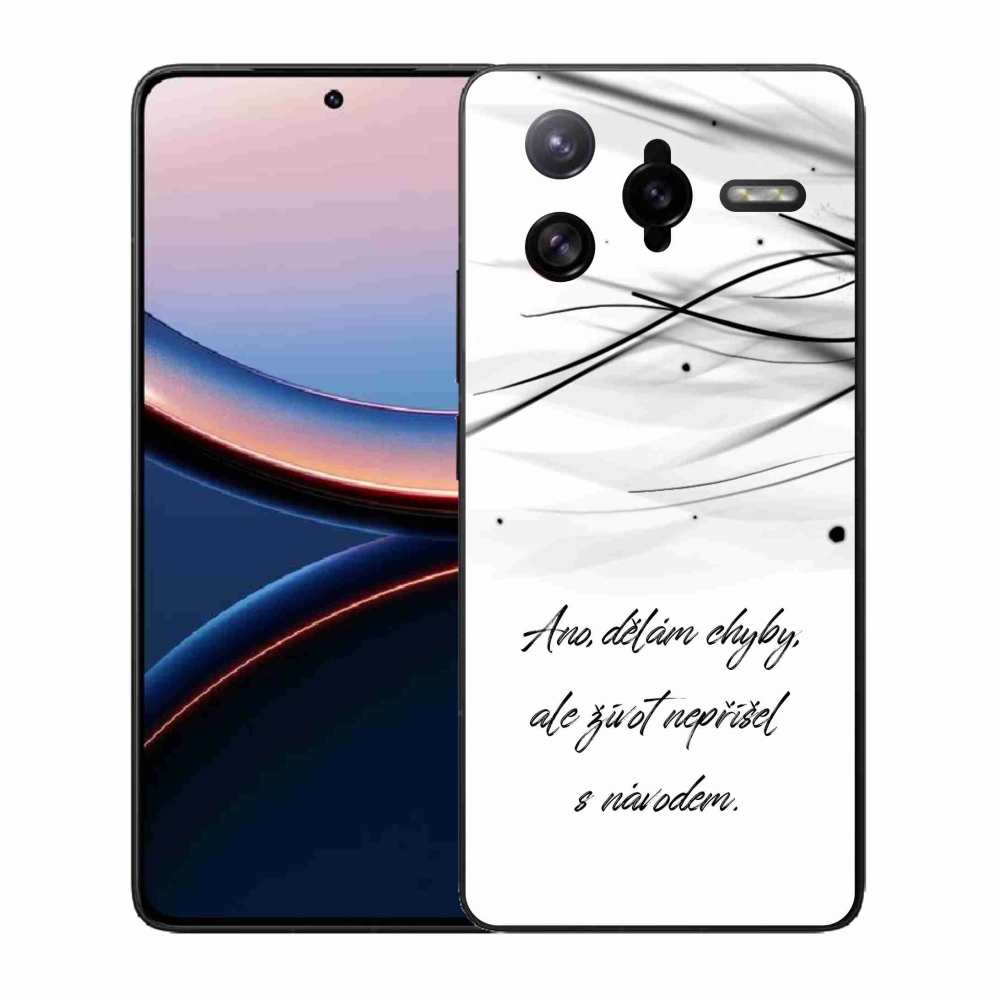 Gél borítás mmCase a Xiaomi Poco F7 Ultra számára - idézem fehér háttér