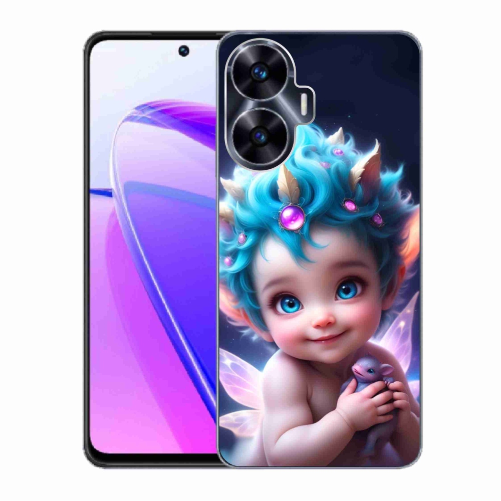 Gél borítás mmCase a Realme C55 készülékhez - baba pillangószárnyakkal