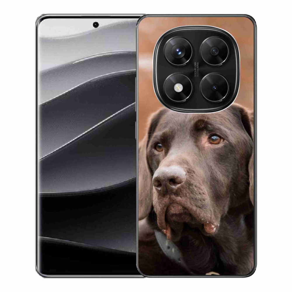 Gél borító mmCase a Xiaomi Redmi Note 14 Pro 5G/Poco X7 5G számára - barna labrador