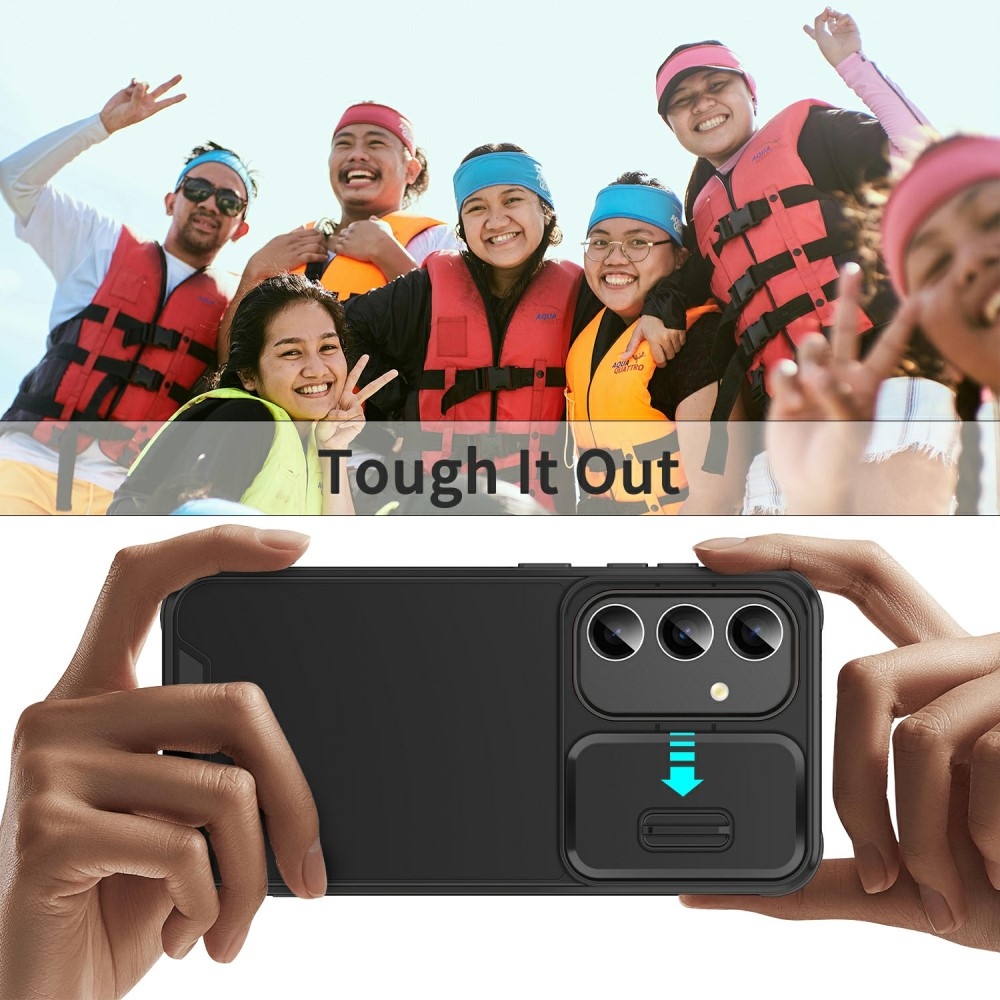 Camshield tartós borítás Samsung Galaxy A36 5G/A56 5G készülékhez - fekete