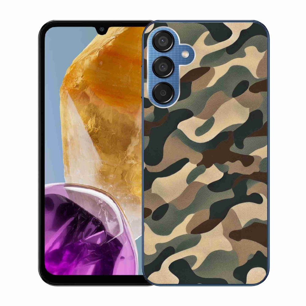 Zselés borítás mmCase Samsung Galaxy M15 5G - terepszínű minta 11