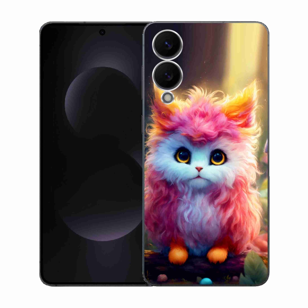 Gél borítás mmCase Samsung Galaxy S25 Edge készülékhez - aranyos cica 5