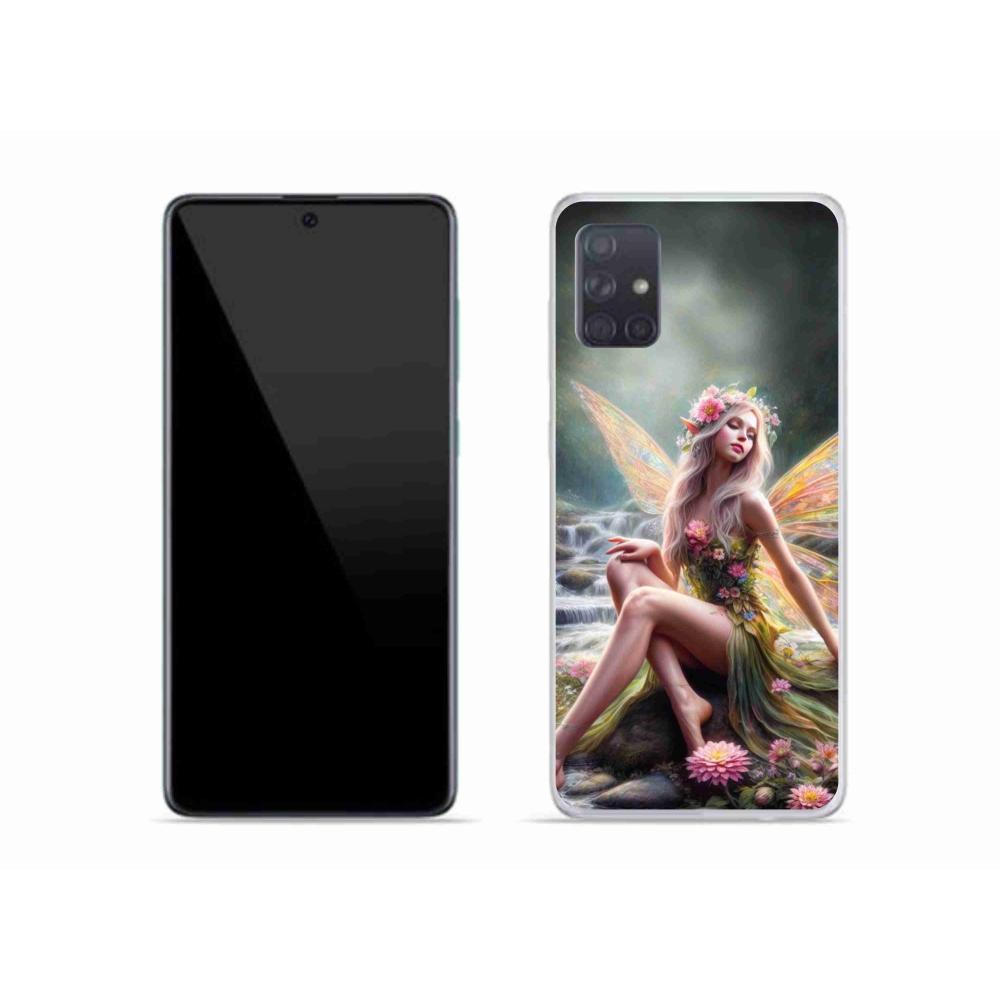 Gél védőhuzat mmCase Samsung Galaxy A51 - pillangó nő 1