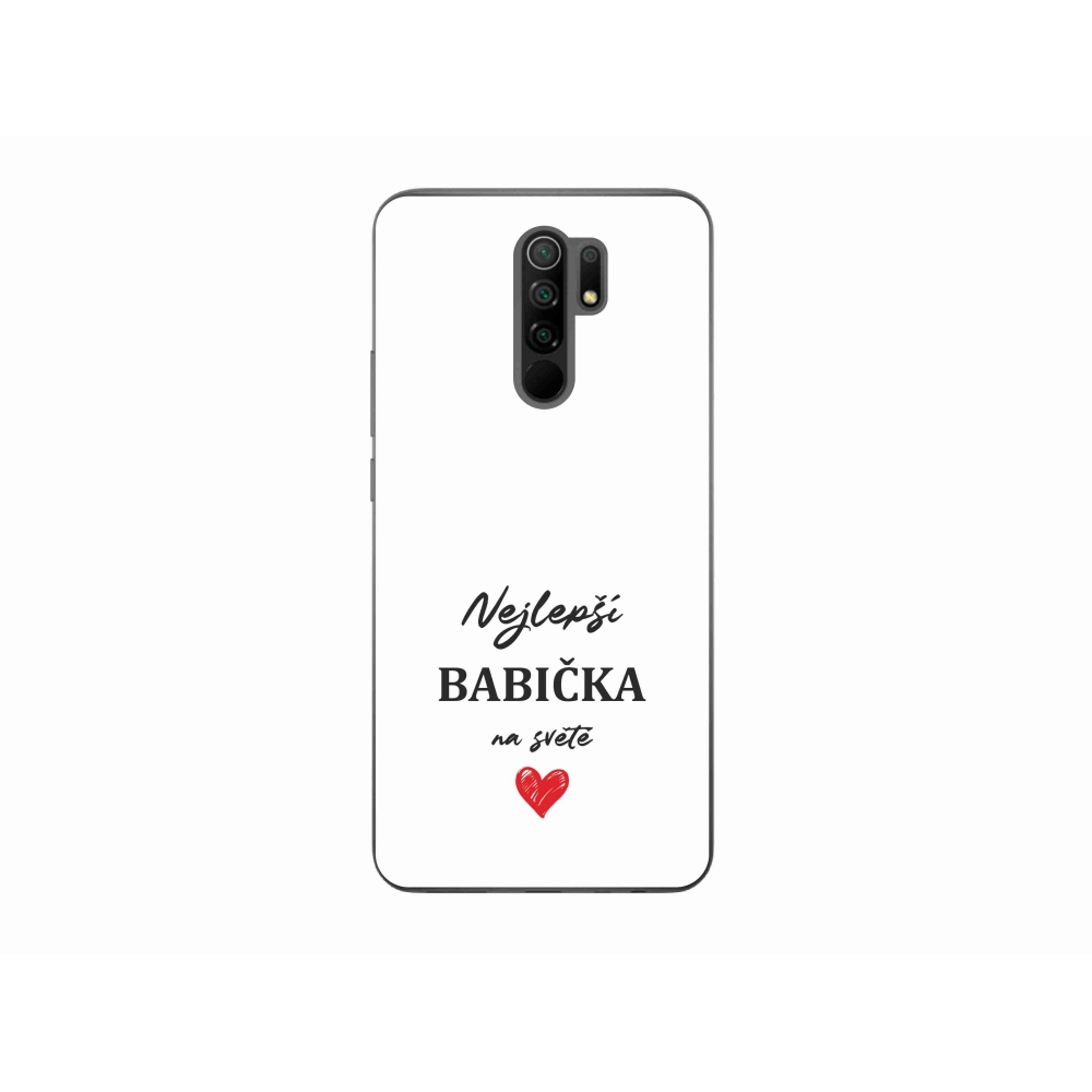 Gél borító mmCase a Xiaomi Redmi 9 - a legjobb nagymama 1 fehér háttérrel