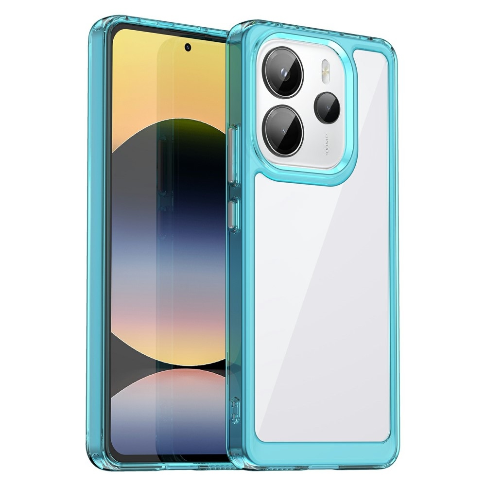Gél tok kemény hátlappal Xiaomi Redmi Note 14-hez - világoskék színben