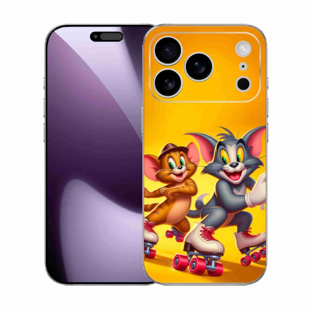 Zselés borítás mmCase iPhone 17 Pro készülékhez - tom a jerry