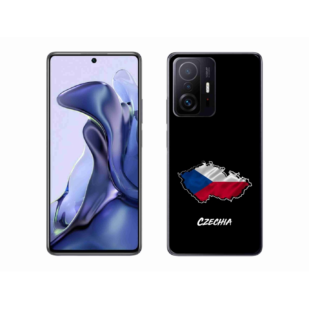 Gél borítás mmCase a Xiaomi 11T-hez - Csehország fekete háttérrel