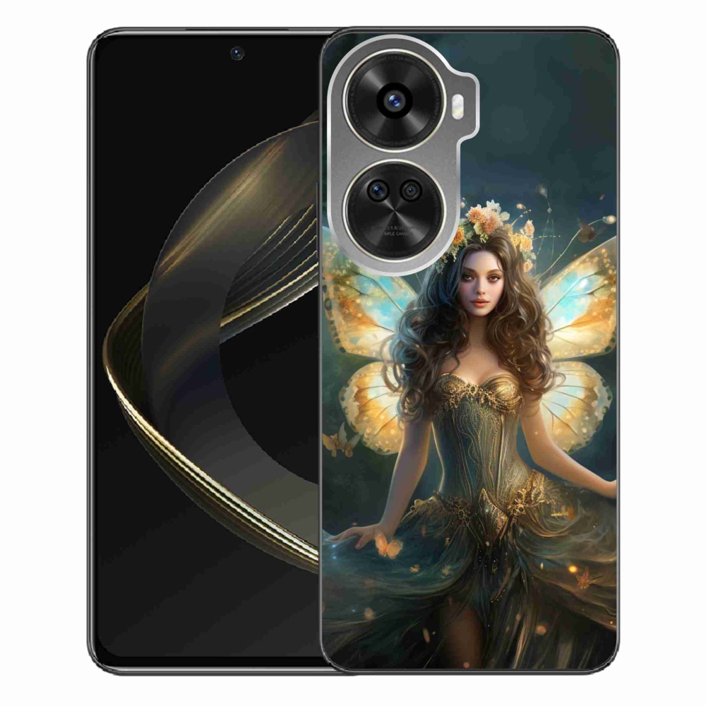 Gél borítás mmCase a Huawei Nova 12 SE számára - pillangó nő