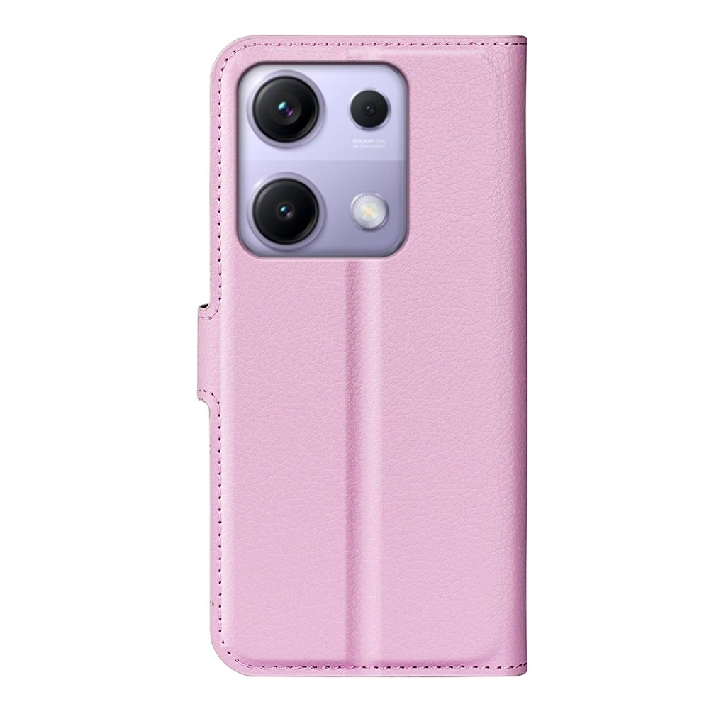 Litchi könyv tok Xiaomi Redmi Note 14S-hez - rózsaszínű