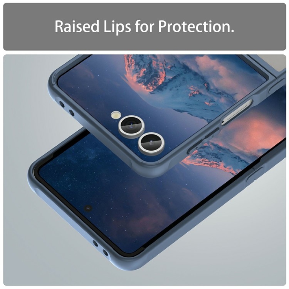 Samsung Galaxy Z Flip7 5G matt zselés tok MagSafe-val - kék