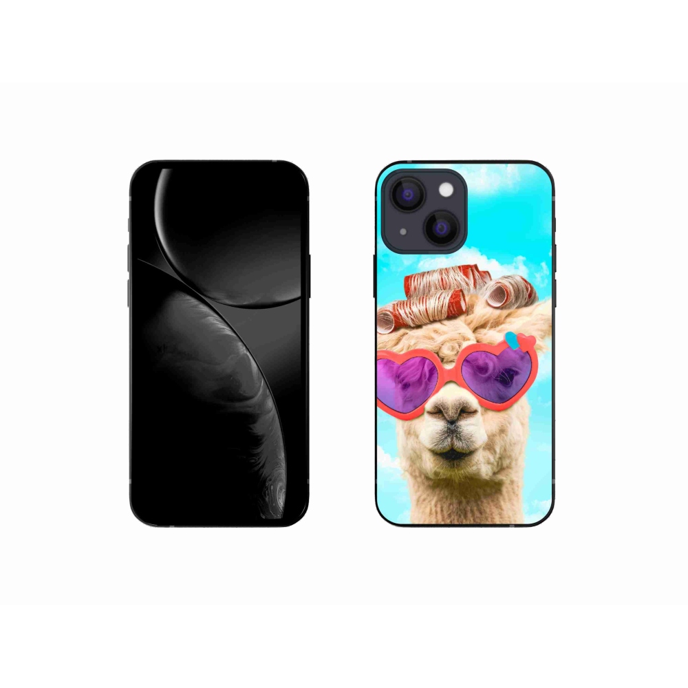 Zselés borítás mmCase iPhone 13 mini készülékhez - szemüveges láma