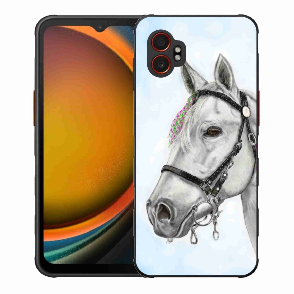 Zselés borítás mmCase Samsung Galaxy Xcover 7 Pro - fehér ló 1