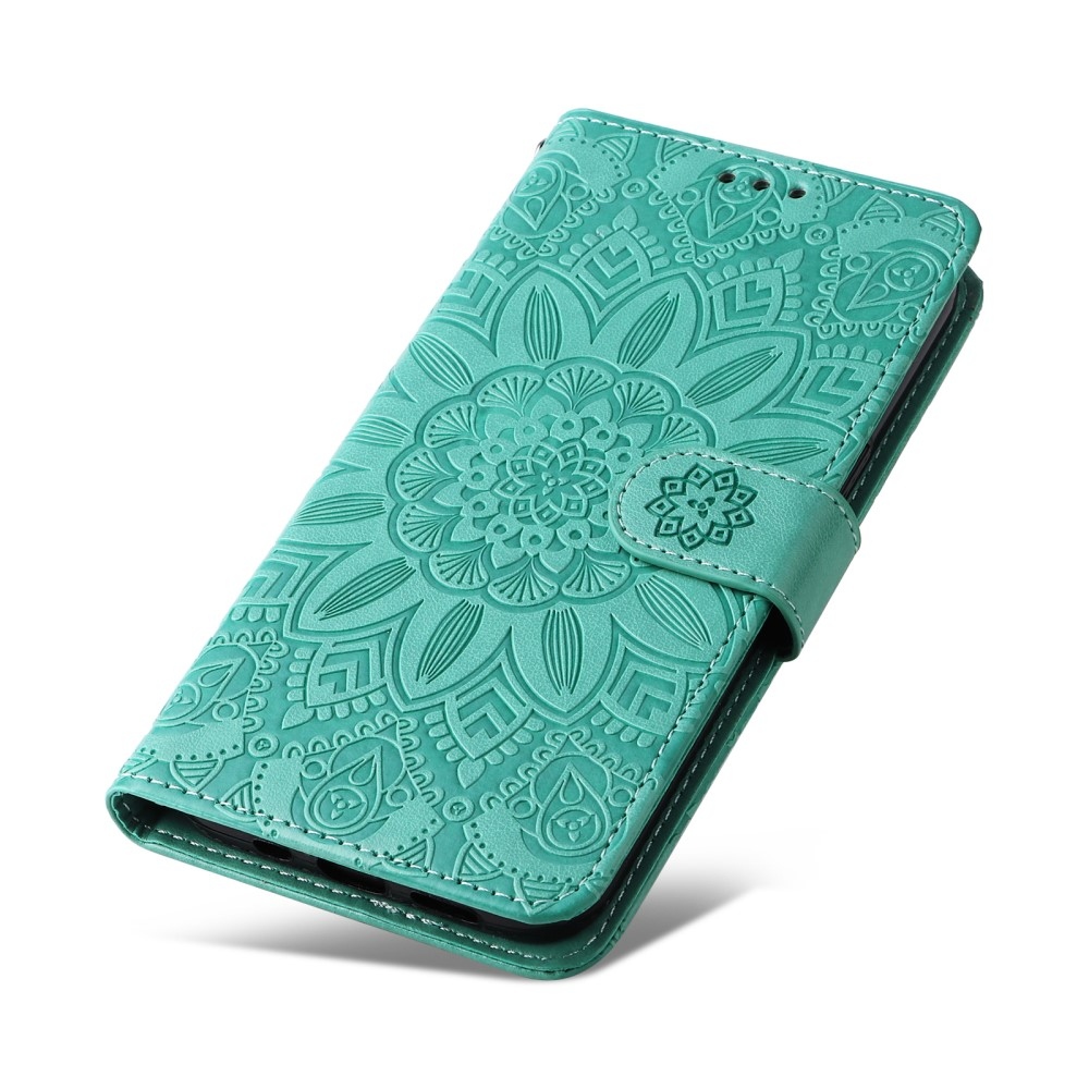 Napraforgó könyvtáska Xiaomi Poco C65/Redmi 13C - teáskék színben