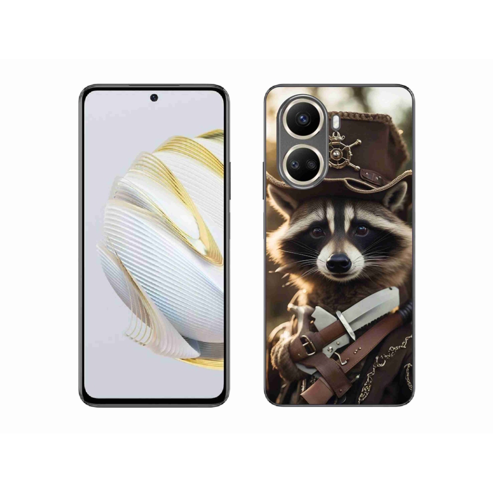 Gél borító mmCase a Huawei Nova 10 SE-hez - mosómedve egyenruhában
