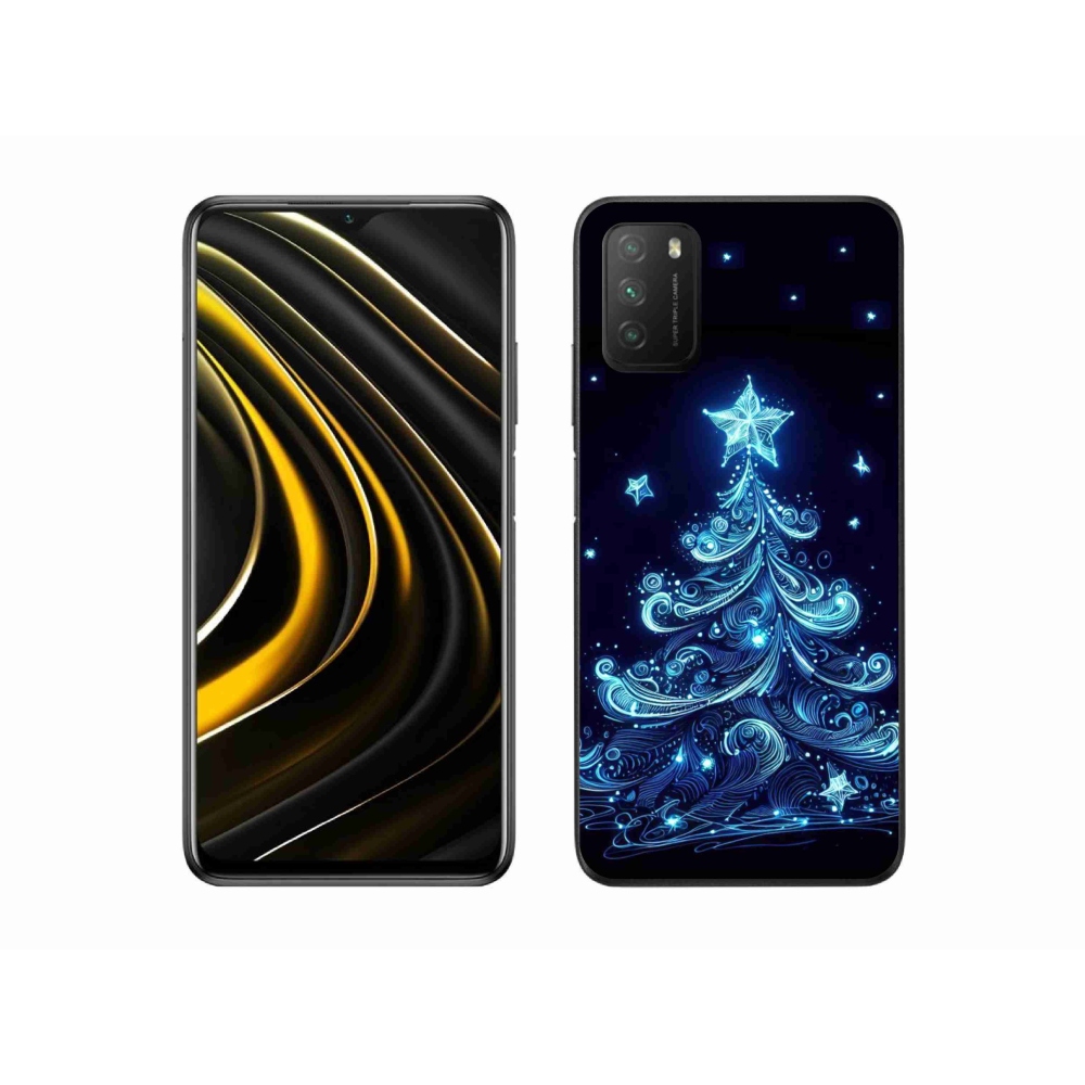 Gél borítás mmCase a Xiaomi Poco M3-hoz - neon karácsonyfa 4