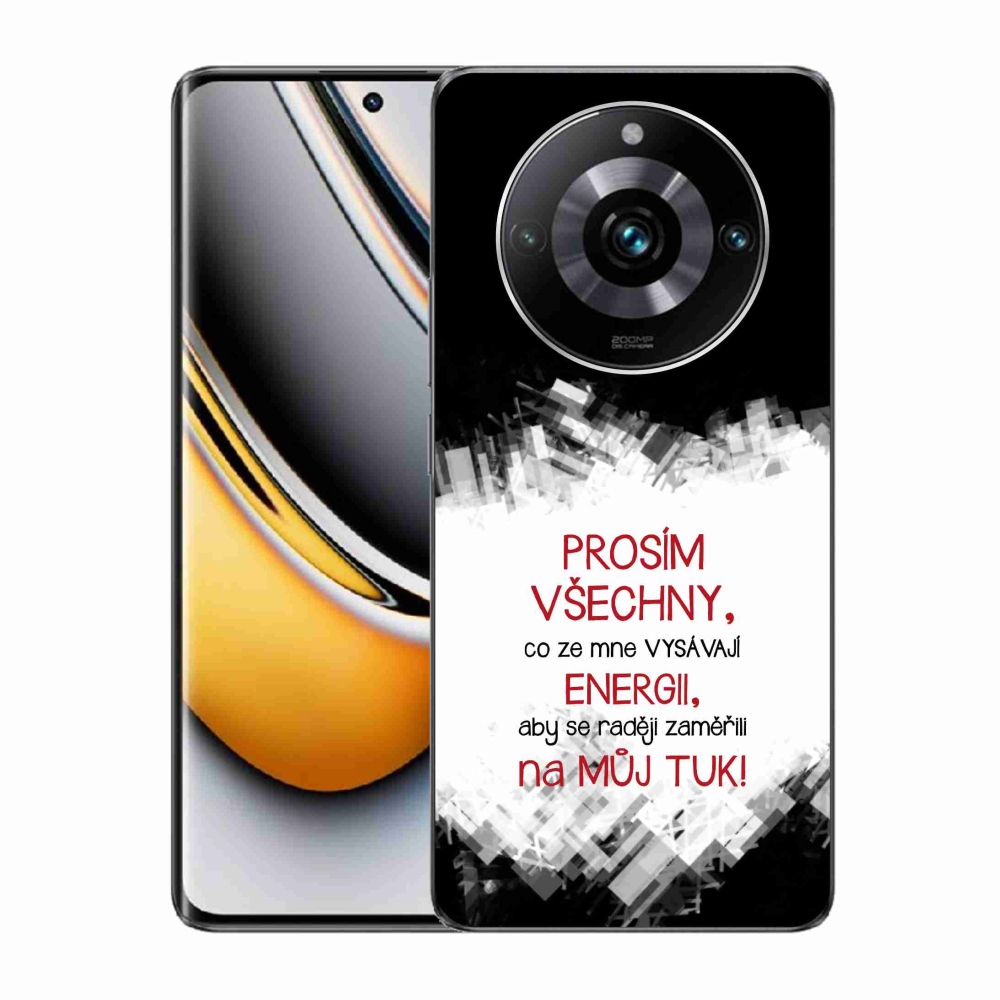 Gél borító mmCase a Realme 11 Pro/11 Pro+ készülékhez - vicces szöveg 1 piros