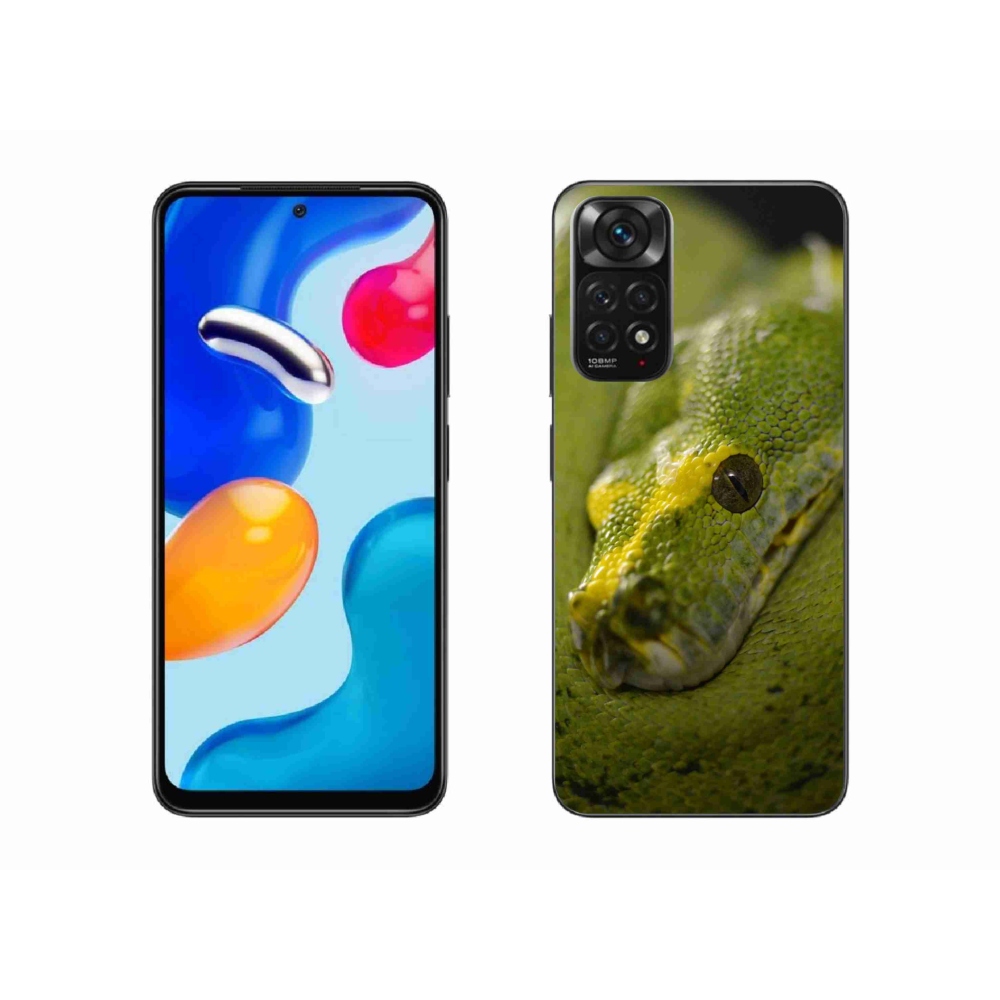 Gél borítás mmCase a Xiaomi Redmi Note 11 4G-hez - kígyó 2
