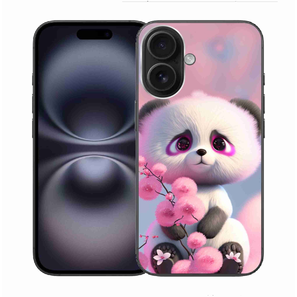 Gél borítás mmCase iPhone 16 készülékhez - aranyos panda 1