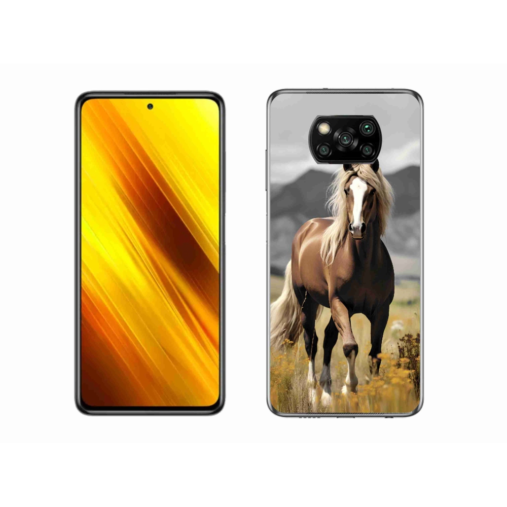 Gél borítás mmCase a Xiaomi Poco X3 Pro-hoz - barna ló 1
