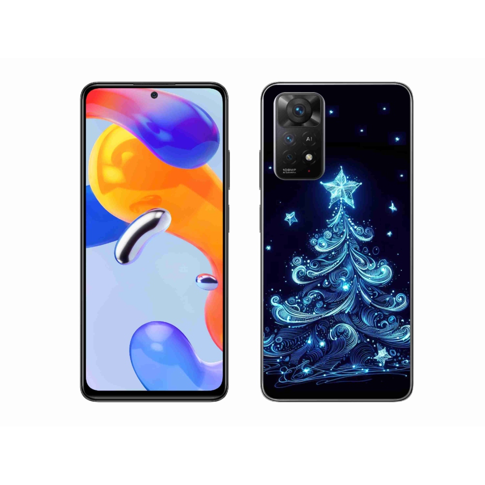 Gél borítás mmCase a Xiaomi Redmi Note 11 Pro 4G/5G - neon karácsonyfa 4
