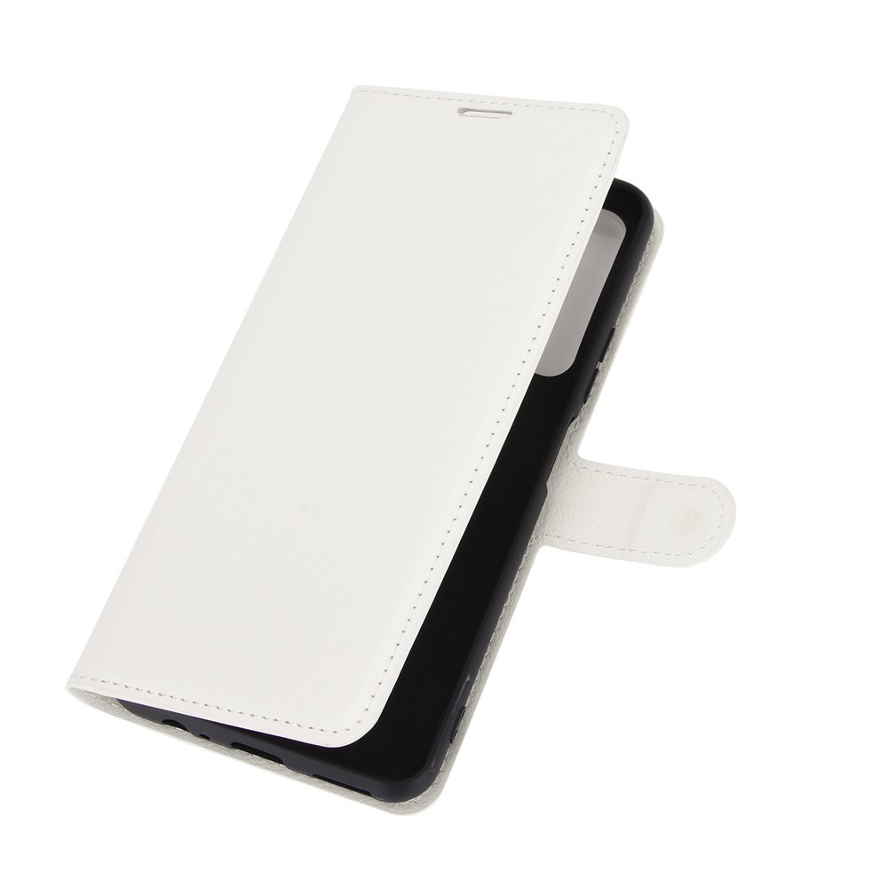 Litchi könyvtáska Huawei P Smart (2021) - fehér